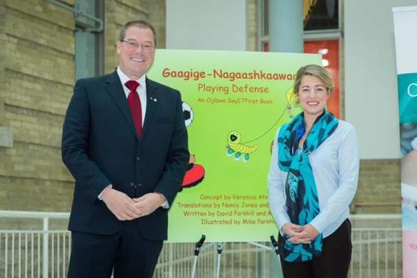 Mike Parkhill and Minister of The Department of Canadian Heritage, the Honourable Mélanie Joly. 